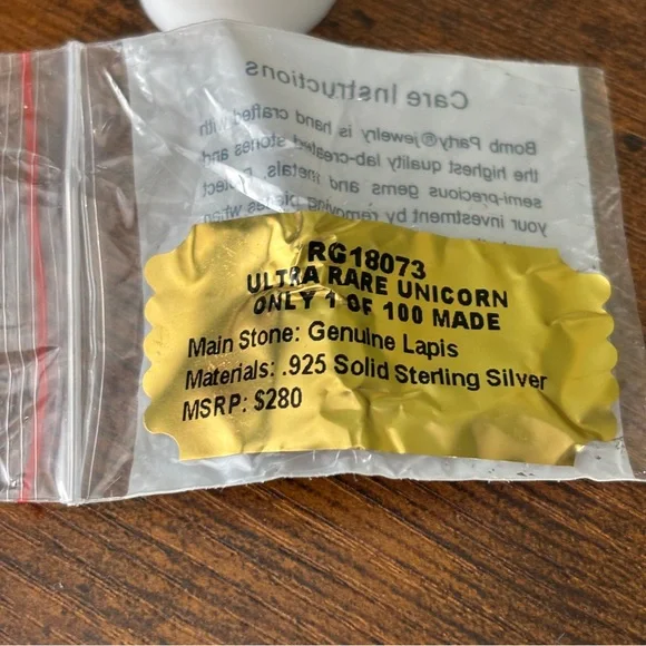 Ultra Rare Genuine Lapis “Unicorn” Stack by Bomb Party - Picture 4 of 4